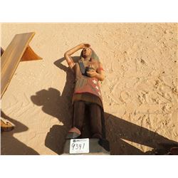 6' TEAKWOOD INDIAN BRAVE (C6)