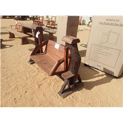 TEAKWOOD SWING W/BOTTOM POST (C6)