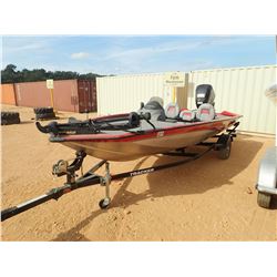 2013 BASS TRACKER PRO 175 TX VIN/SN:BUJ17432A313 - MERCURY OPTIMAX 75 ENGINE, MAXXUM 24 VOLT TROLLIN