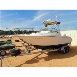 SEA RAY LAGUNA VIN/SN:SERV1791H293 - 21' FIBERGLASS BOAT, 2001 225HP JOHNSON ENGINE MODEL: J225VLSIF
