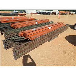 (1) PALLET SHELVING RAILS W/ SUPPORT POST (B-9)