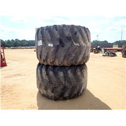 (2) LOG SKIDDER TIRES & RIMS (A-4)