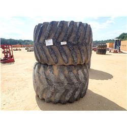 (2) LOG SKIDDER TIRES & RIMS (A-4)