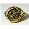 Image 3 : 10K GOLD RING WITH "COPY" PANDA COIN
