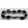 Image 1 : ONYX MEXICO STERLING SILVER BRACELET