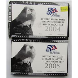 2-U.S. SILVER PROOF QTR SETS