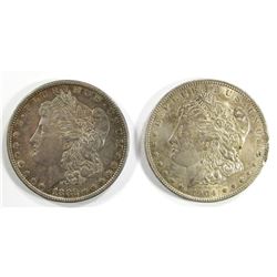1882-S & 1904-O MORGAN DOLLARS- XF/AU'S