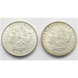 1880 & 1885 MORGAN DOLLARS UNC