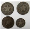 Image 1 : REPUBLIC DE CUBA 4 SILVER COINS