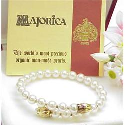 Majorca pearl bracelet with box