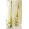 Image 1 : 14kt two-tone dangle earrings 8.0gr