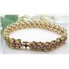 Image 1 : Ladys 14kt yellow gold bracelet with approx 4.50C