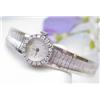 Image 1 : Ladys 14kt white gold Para watch with approx .50C