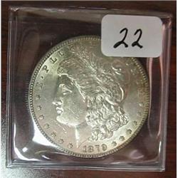 1879 Morgan Silver Dollar  MS 62