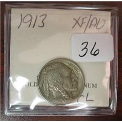 1913 Indian Head Nickel  (Type I)  XF/ AU