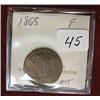 Image 1 : 1865 Two Cent Piece  F
