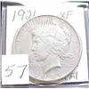 Image 1 : 1921 Peace Silver Dollar  XF