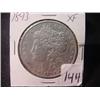 1893 Morgan Silver Dollar  XF