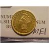 Image 1 : 1856 $1.00 Princess Gold Coin  AU+