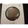 Image 1 : 1797 Large Cent - Draped Bust Type  G