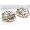 Image 1 : 14kt two-tone earrings with omega backs 11.7gr