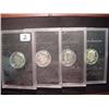 Image 1 : Set of (4) Eisenhower Proof Silver Dollars in Gov