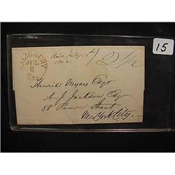 1842 Stampless Cover - (Salisbury, Ct.)  Manuscri