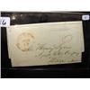 Image 1 : 1845 Stampless Folded Letter Cover - (Worchester,