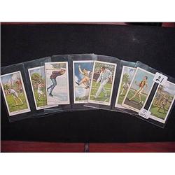 Set of (8) Turf Cigarette Sports Cards - Golf, Te