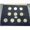 Image 1 : Franklin Half Dollar Set 1954-1963   BU  in Nice 