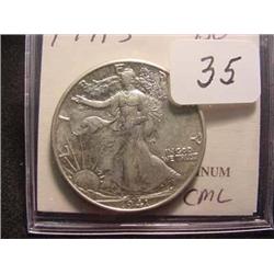 1941-S Walking Liberty Half Dollar  BU