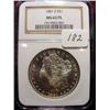 Image 1 : 1881-S Morgan Silver Dollar  NGC  MS 63  Proof-Li