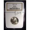 Image 1 : 1947-S Washington Quarter  NGC  MS 66