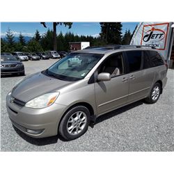 H6 --  2004 TOYOTA SIENNA XLE , Brown , 237356  KM's