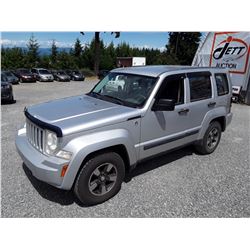 D2 --  2008 JEEP LIBERTY SPORT , Grey , 186247  KM's