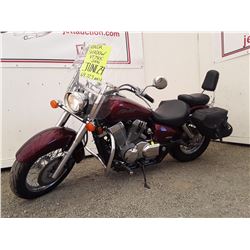 0B --  2006 HONDA SHADOW AERO, RED, 69,723 KMS