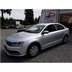 B3 --  2015 VW JETTA , Grey , 57205  KM's