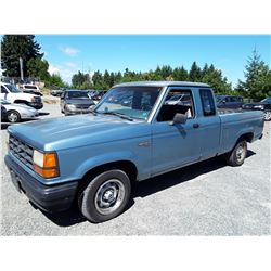 A7 --  1990 FORD RANGER , Blue , 195392  KM's No Reserve