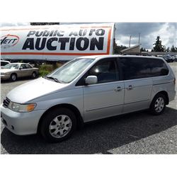 A8 --  2003 HONDA ODYSSEY EXL , Grey , 293803  KM's
