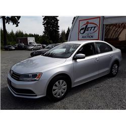 B3 --  2015 VW JETTA , Grey , 57205  KM's