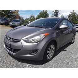 C2 --  2012 HYUNDAI ELANTRA GLS , Grey , 195178  KM's