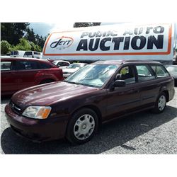 M4 --  2000 SUBARU LEGACY, RED, 228,800 KM'S