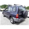 Image 4 : G5 --  2001 CHEV TRACKER , Blue , 264878  KM's