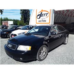 A12B --  2003 AUDI A6 QUATTRO , Black , 127,819 MILES "Unreserved"