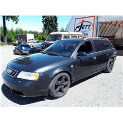 D3 --  1999 AUDI A6 QUATTRO WAGON, BLACK, 293,516 KMS