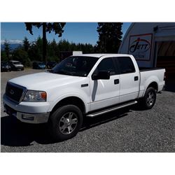K6 --  2005 FORD F150 LARIAT , White , 175779  KM's