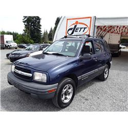 G5 --  2001 CHEV TRACKER , Blue , 264878  KM's