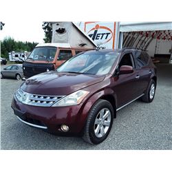 N3 --  2006 NISSAN MURANO SL , Red , 303980  KM's