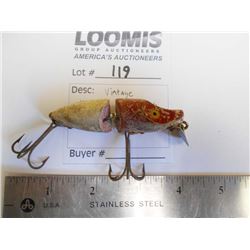 VINTAGE HEDDON RIVER RUNT SPOOK SINKER FISHING LURE