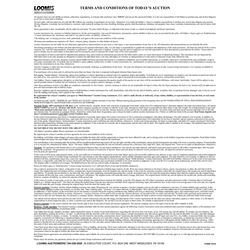 Attention Bidders / Terms and Conditions